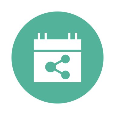 bağlantı Glifler renk düz simgesi