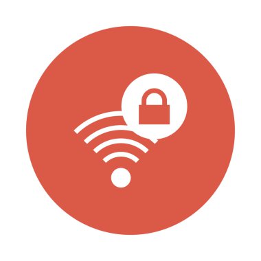 WiFi Glifler renk düz simgesi