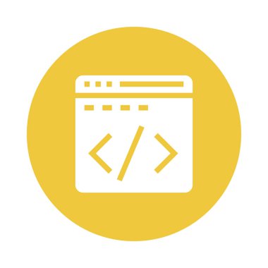 tarayıcı Glifler renk düz simgesi