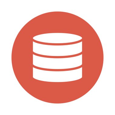 depolama Glifler renk düz simgesi