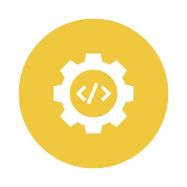 Glifler renk düz simgesi kodlama