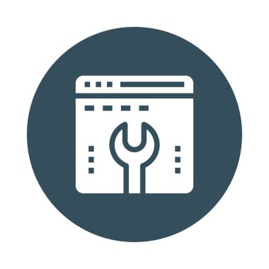 tarayıcı Glifler renk düz simgesi