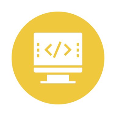 programlama Glifler renk düz simgesi