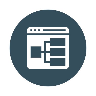 bağlantı Glifler renk düz simgesi