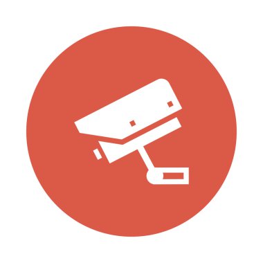 video Glifler renk düz simgesi