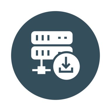 Download sunucu Glifler renk düz simgesi