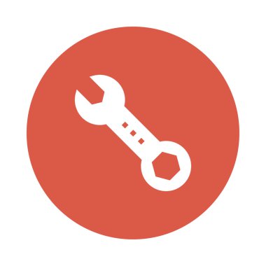 İngiliz anahtarı vektör Glifler renk