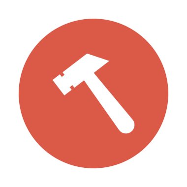 vektör Glifler renk çekiç