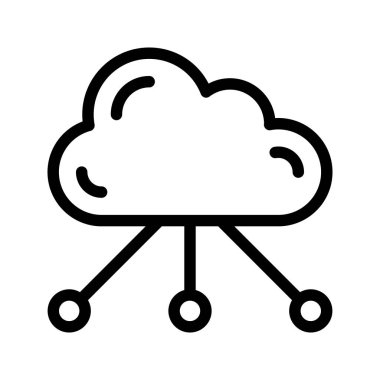 depolama paylaşımı satırı vektör simgesi