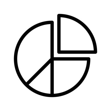 pasta çizelgesi çizelgesi vektör simgesi