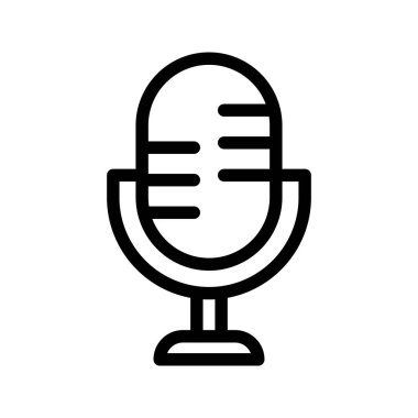 Mik hat vektör simgesi