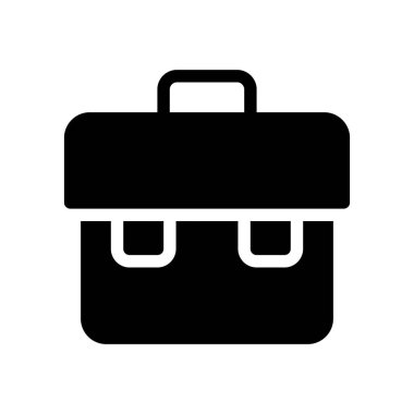 Portföy glif vektör simgesi