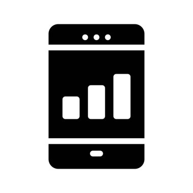 Mobil grafik simge vektör simgesi
