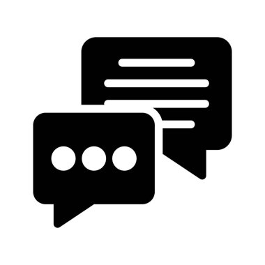 Destek glif vektör simgesi