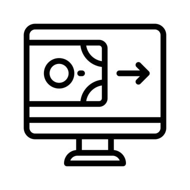 para transfer satırı vektör simgesi