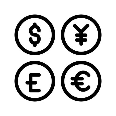 para değişim çizgisi vektör simgesi