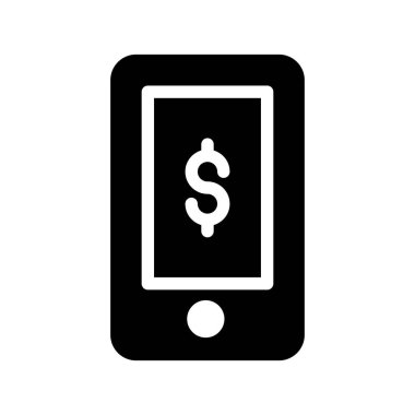 Mobil ödeme Glifler simgeler vektör