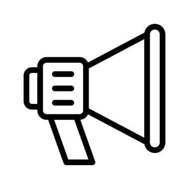 megafon çizgi vektör simgeler