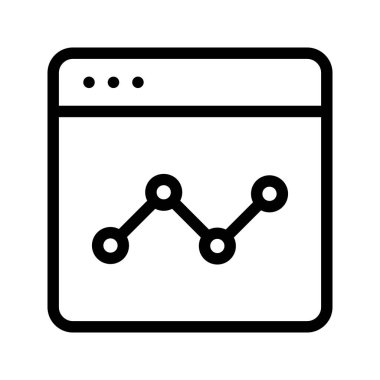 Online grafik çizgisinin vektör simgesi