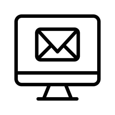 Online mesaj satırı vektör simgesi