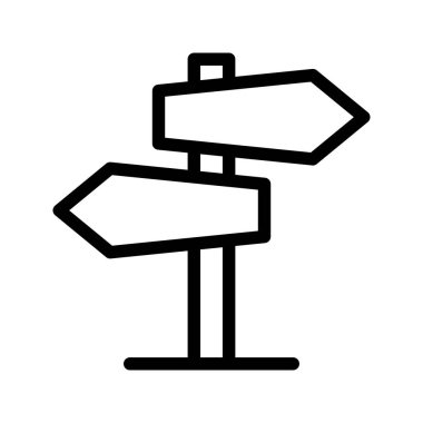 yön çizgisi vektör simgesi