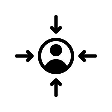 Seyirci Glifler vektör simgesi