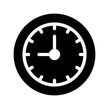 Saat Glifler vektör simgesi