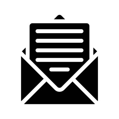 açık posta Glifler vektör simgesi