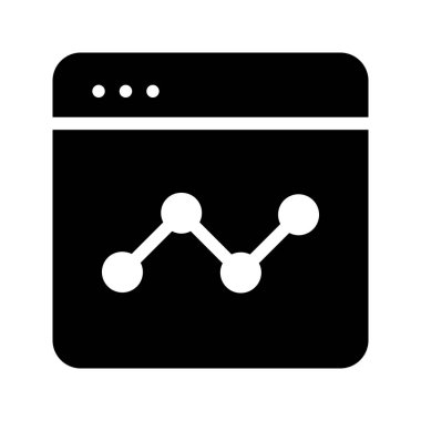 Online grafik Glifler vektör simgesi