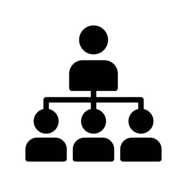 ekip çalışması Glifler vektör simgesi