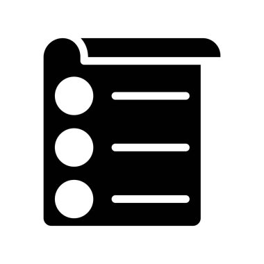 belge dosyasının glifleri vektör simgesi