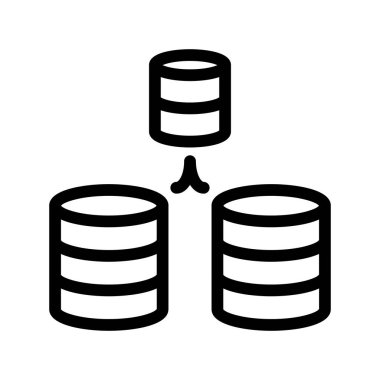sunucu bağlantı satırı vektör simgesi
