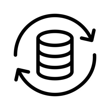 sunucu yeniden satırı vektör simgesi