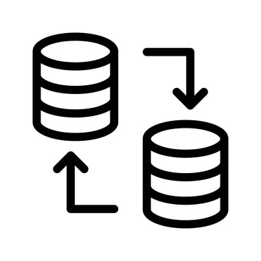 veri aktarım çizgisi vektör simgesi