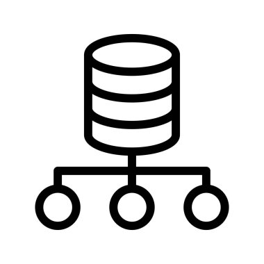 Sunucu paylaşımı satırı vektör simgesi