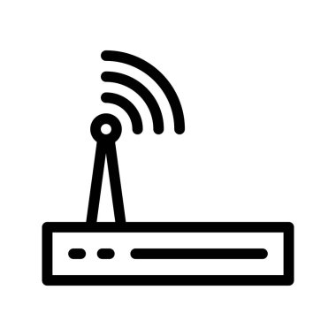Modem satırı vektör simgesi