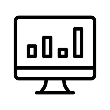Online grafik çizgisinin vektör simgesi