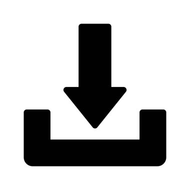 Download ok glif vektör simgesi