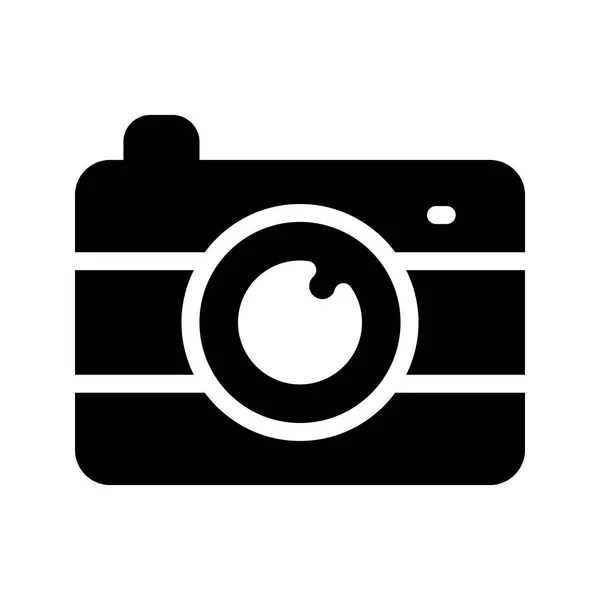 Digitale Camera Glyph Vector Pictogram — Stockvector