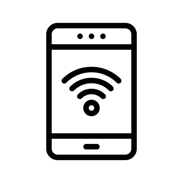 Hotspot Lijn Vector Pictogram — Stockvector