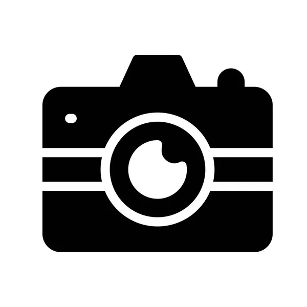 Digitale Camera Glyphs Vector Icoontje — Stockvector