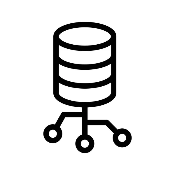 Ikona Serveru Sdílení Linky Vektor — Stockový vektor