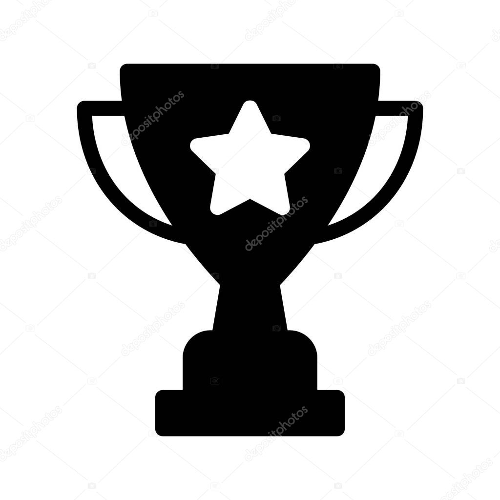 award glyph vector icon