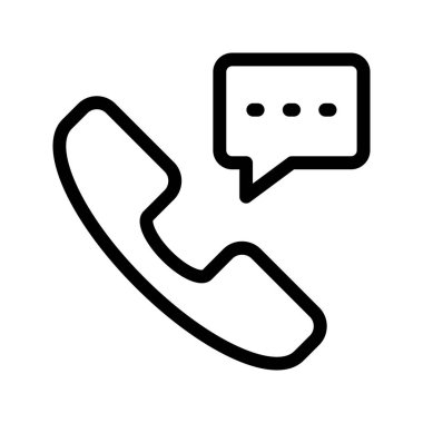 telefon sohbet hattı vektör simgesi
