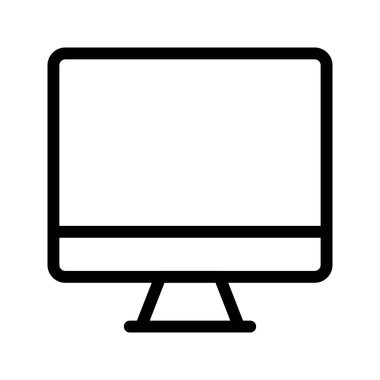 Monitör satırı vektör simgesi