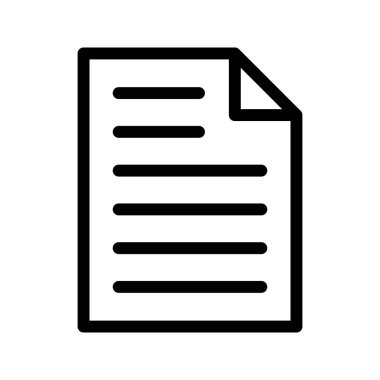 belge satırı vektör simgesi