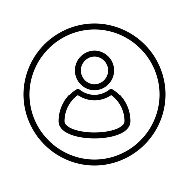 Kullanıcı çizgi vektör simgesi