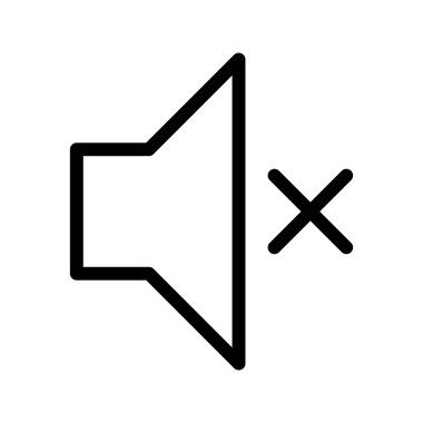 Sessiz satırı vektör simgesi