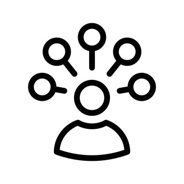 Kullanıcı bağlantı satırı vektör simgesi