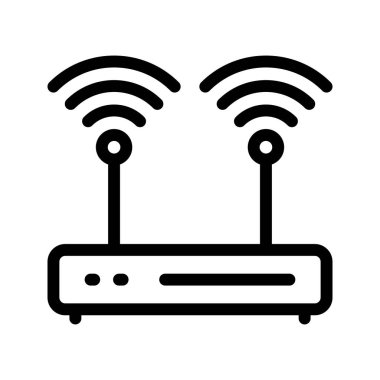 Modem satırı vektör simgesi